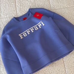 Ferrari Women's Blue Scuba Sweatshirt
